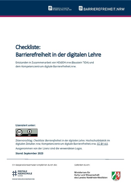 Datei:Checkliste Barrierefreiheit in der digitalen Lehre Sept23.pdf
