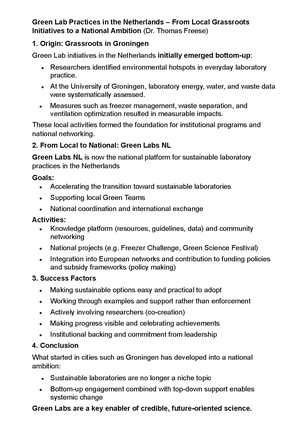 Handout B1 Vortrag Green Lab Practices Niederlanden Freese EN.pdf